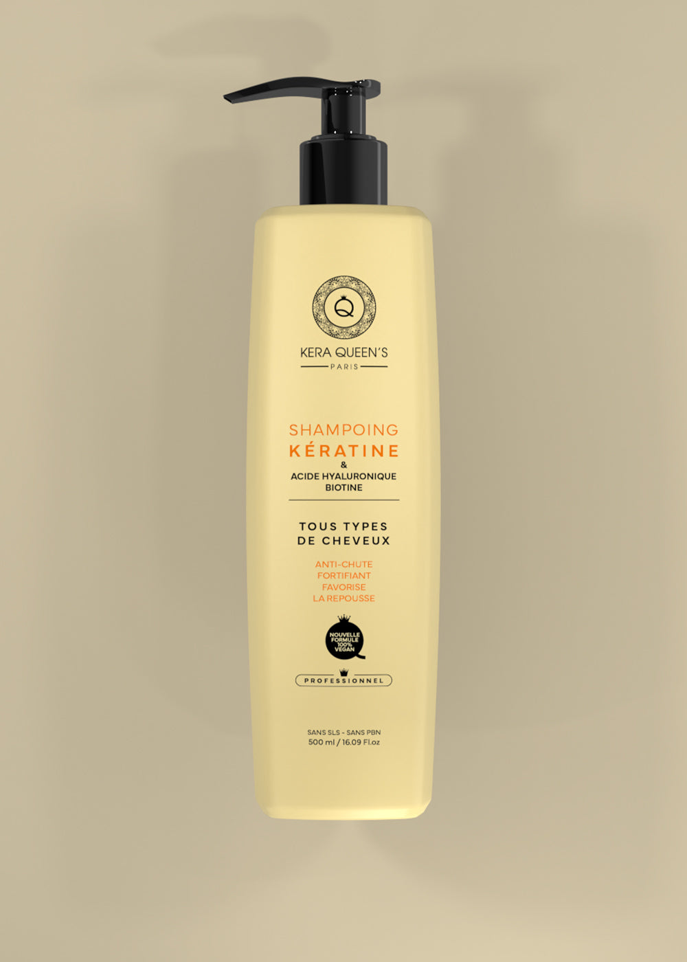 cheveux secs kit trio rituel Fortifiant  500 ml a la biotine et L’acide hyaluronique